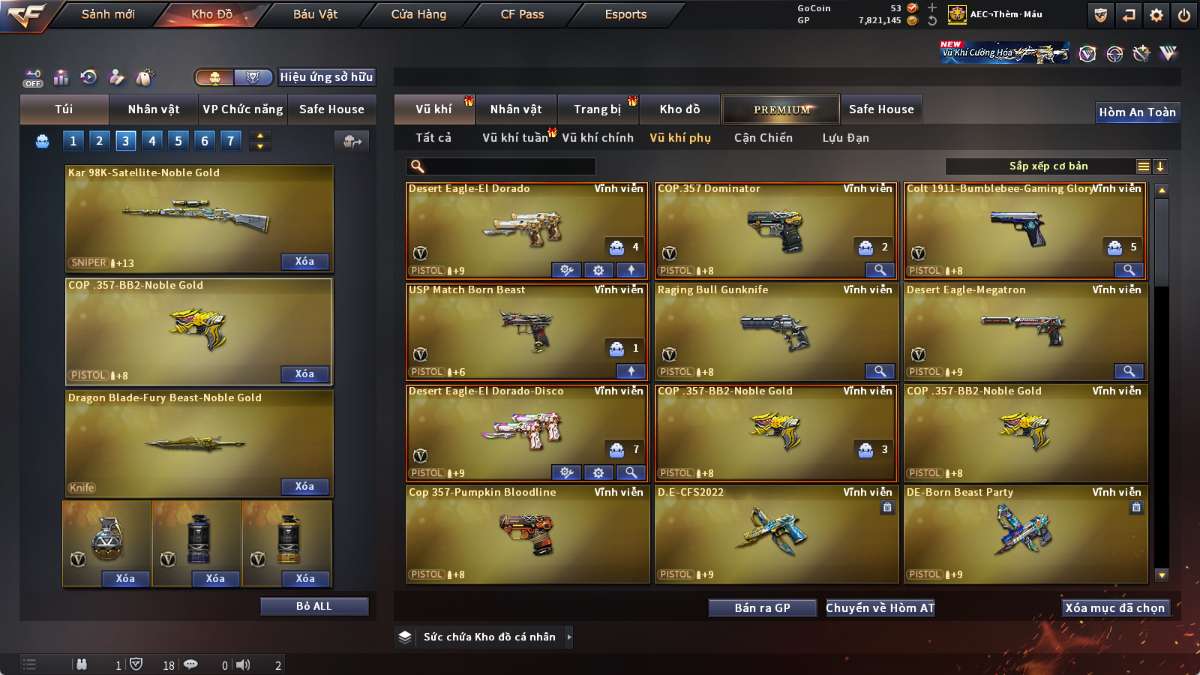 shop acc cf uy tin gia re